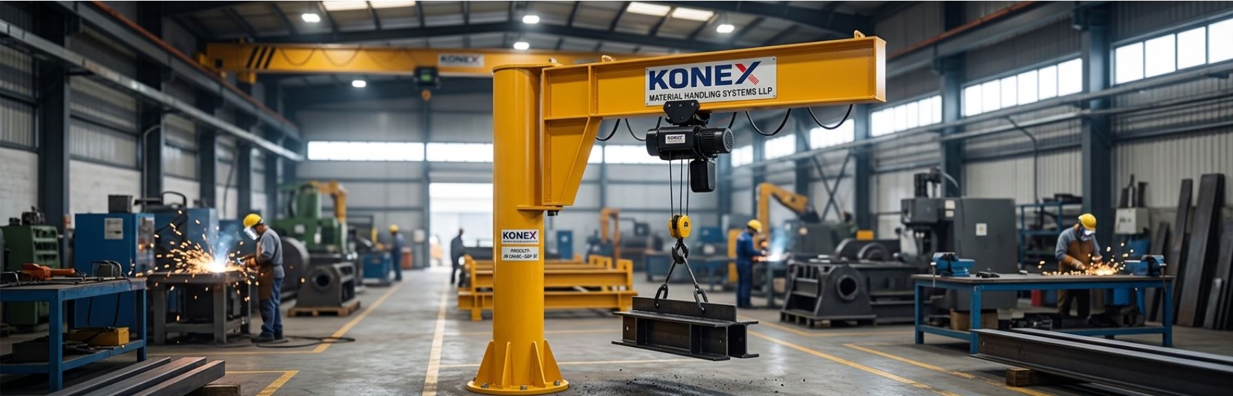 JIB Cranes for Factories: Benefits, Uses, and Installation Guide