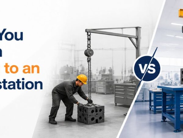 Why Should You Upgrade from Manual Lifting to an Electric Workstation Jib Crane?