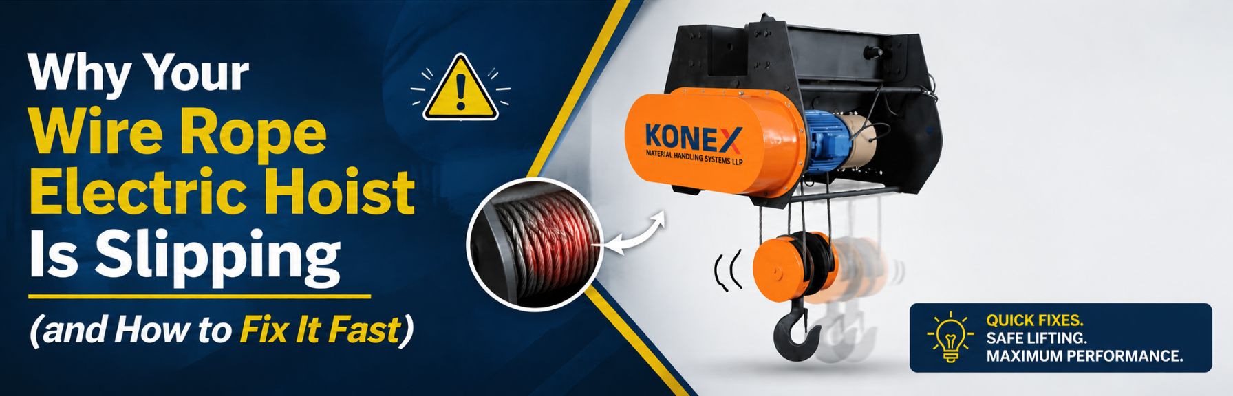 Why Your Wire Rope Electric Hoist Is Slipping (and How to Fix It Fast)