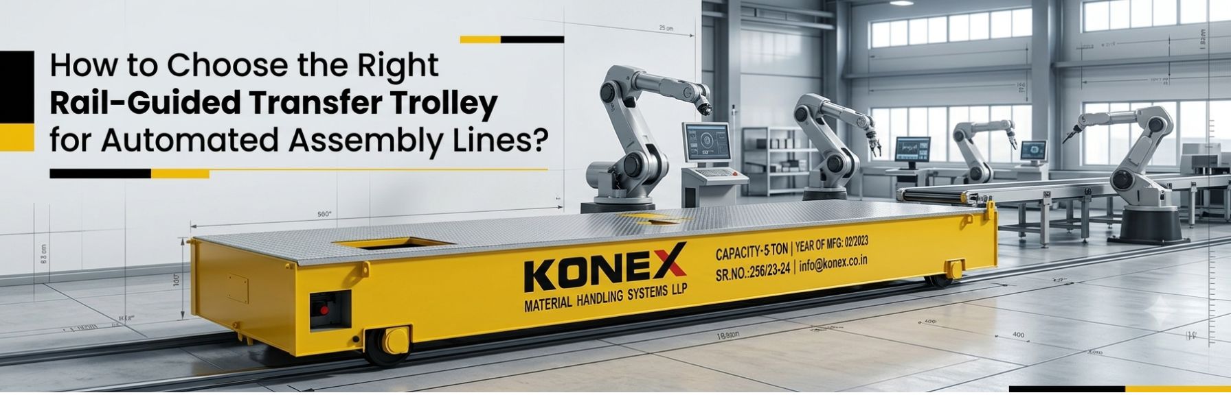 How to Choose the Right Rail-Guided Transfer Trolley for Automated Assembly Lines