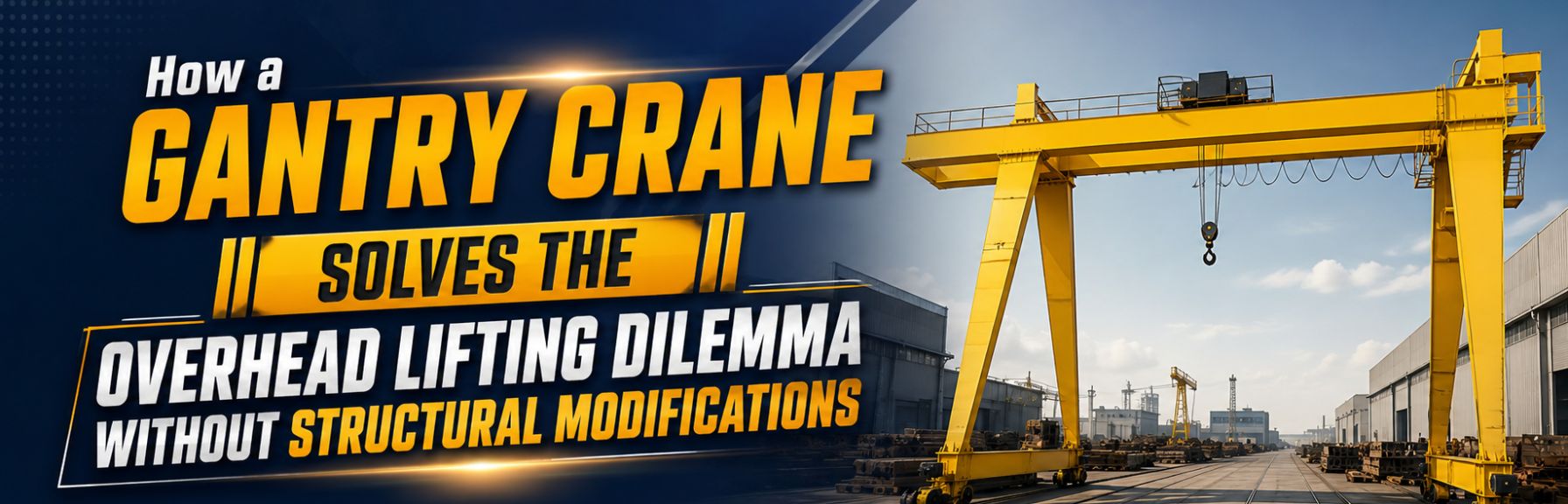 How a Gantry Crane Solves the Overhead Lifting Dilemma Without Structural Modifications