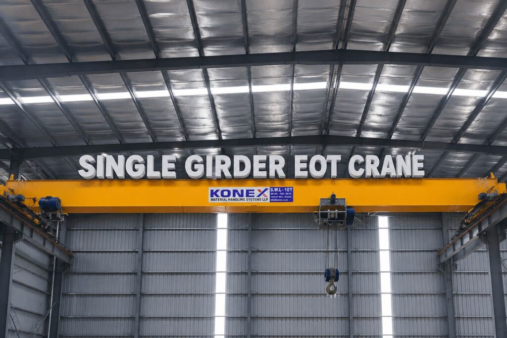 Single Girder EOT Crane Manufacturer in India