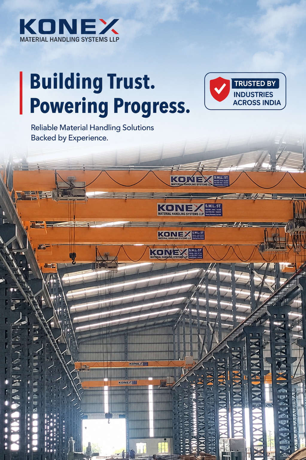 KONEX Material Handling Systems - Trusted EOT Crane Manufacturer in Ahmedabad, India