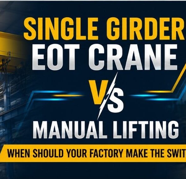 Single Girder EOT Crane vs Manual Lifting: When Should Your Factory Make the Switch?